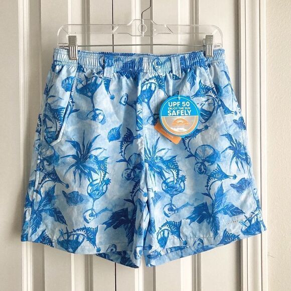 Columbia Men's Super Backcast Water Swim Shorts UPF 50Blue NWT size Small